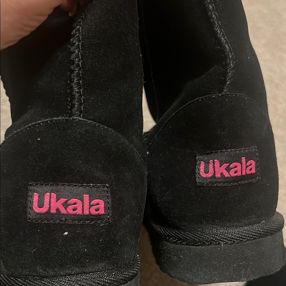 Ukala Black Suede Boots